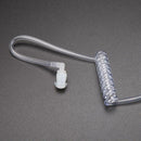 2 Pin Acoustic Tube Headset PTT Mic Earpiece for Baofeng Kenwood Radio