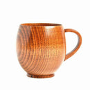 320ml Jujube Wood Milk Beer Mug Coffee Tea Cup With Handle Water Drinking Mug