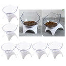 6pcs Round Cat Elevated Bowls Raised Food Feeder For Cats & Dogs Single Bowl