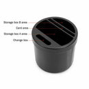 2x  Car Water Cup Slot Organizer Coin Card Storage Box ABS Multi-functional Auto