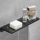 Aluminum Black Soap Box Wall-Mounted Multi-Function Rack Bathroom Accessori