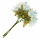 6pcs 4cm Artificial carnation flowers Stamen silk flower bouquet for weddin Y5M4