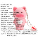 128M USB Flash Drive,Cute Pink Pig Shaped Memory Stick Data Storage U-Disk