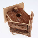 Pack of 3 Rustic Hanging Wooden Birdhouse for Small Birds Outdoor Patio