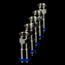5Pcs F-Type Male Plug Compression Connectors For RG6 Coax Coaxial TV Cable H Ew