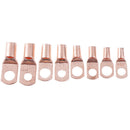 60Pcs Electrical Copper Lug Cable Wire Connectors Crimp Terminal SC6-25 Set Kit