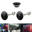 2pc Universal Push Button Quick Release Hood Pin Bonnet Lock Clip Latch LVZ