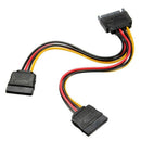 SATA Power 15-pin Y-Splitter Cable Adapter Male to Female for HDD Hard Driv