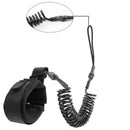 10.6Ft Ankle Leash Surfing Coiled Stand Up Paddle Board Black Tpu Paddle Bo