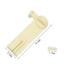 120 White Plastic Floss Bobbins with Floss Winder for Cross-Stitch Bobbins Card