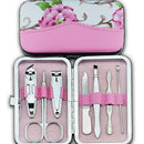 Nail Care 7pcs Cutter Cuticle Clipper Manicure Pedicure Kit Case Gift Set mt Gw