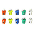 10x T5 B8.5D 5050 1SMD Car LED Dashboard Dash Gauge Instrument Light Bulbs 12V