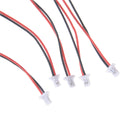10 x Mini Micro SH 1.0mm 2-Pin JST Double Connector Plug Wires Cables 100MM JR