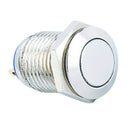 10mm Round Metal Push Button Switch Latching Waterproof Flat Top 36V 2A