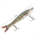 140mm 27g 5.5inch 8-segment Multi Jointed Fishing Life-like Hard Lure Swimb