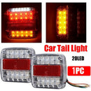 1X 20 LED Stop Rear Tail Reverse Light Indicator Lamp Truck Trailer Waterpr JC!E