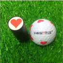 4 Count Quick Drying Golf Ball Stamper Stamp Birthday Gift for Golfer Red