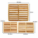 Wooden Foot Roller Wood Care Massage Reflexology Relax Relief Massage, 9 Ro