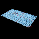 74Pcs DIY Handmade Crystal Glue Mould Mold Set Alphabet Epoxy Kit Jewelry C8M1
