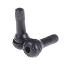 4PCS TR413 Snap-In Car Tire Tyre Valve Stems Short Black Rubber w/ Caps Gw
