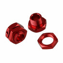 RC 1/8 T10121 Red Aluminium Alloy Wheel Hex Hub & Nuts & Pins Set of 4