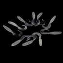 10Pcs Soft Fishing Lure Glow Night Tackle Wobbler Jigging Bait Worm Shrimp Set
