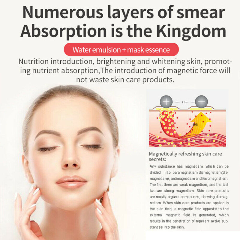 Facial Magnetic Induction Instrument Essence Enhance Vibration Massager Spa Tool