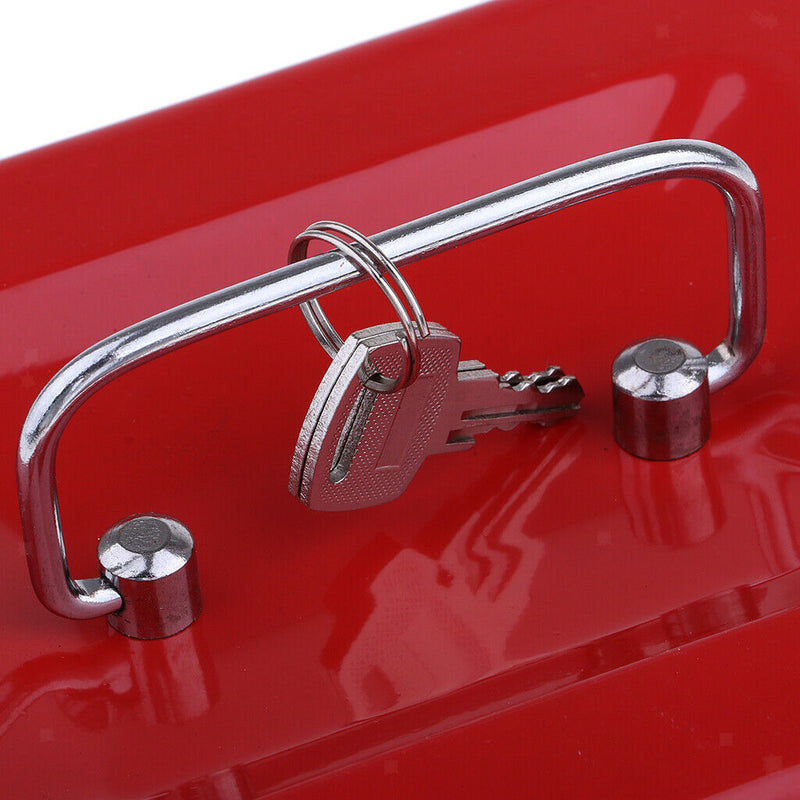 Practical Mini Cash Money Box Stainless Steel Security Lock Lockable Safe Metal