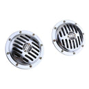 1Pair Chrome Disc Type Hi Tone Low Tone Horn Set 415/350 Hz 118Db