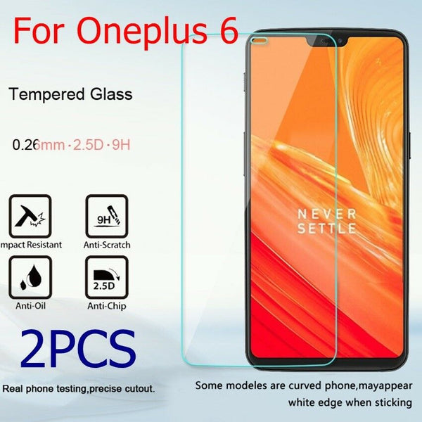 2pc Ultrathin Explosion-proof Tempered Glass Film Screen Protector For Oneplus 6