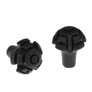 2pcs Rubber Tips End Replacement Cap Cover Trek Pole Tip Protectors for Walking