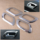 4pcs Door Handle Bowl Cover Fit For Peugeot 3008 2009-2015 Molding Bezel Trim