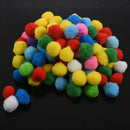 100 Pcs Mixed Color Soft Fluffy Pompoms for kids Crafts, 20mm