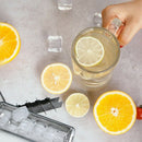 Lever-Style Ice Tray, 2 in 1 Stainless Steel Ice Making Mold and Ice Cracke