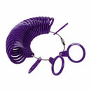 US Plastic Finger Measure Meter Ring Mass 3-13 Set Purple Jewelry tools M9G4