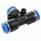 5 Pcs 6mm to 6mm T Style One Touch Fittings Push in Quick Connectors J9E4