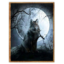 5D DIY Full Drill Diamond Painting Cross Stitch Embroidery Mosaic (Wolf05)