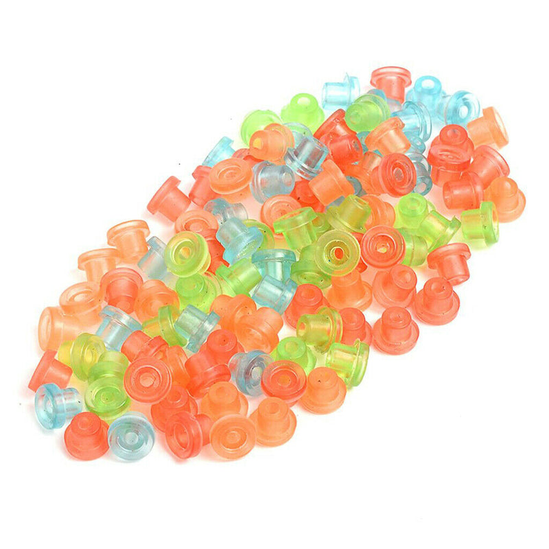 100Piece Colorful Tattoo Needle Machine Gun Grommets Nipples T Pin Eye Pads