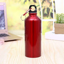 Aluminum Portable Outdoor Sports Water Bottle Kettle with Lid (Red 600ml)