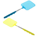 2x Plastic Swatter Telescopic Extendable Flapper Fly Mosquito Trap Bug killer,