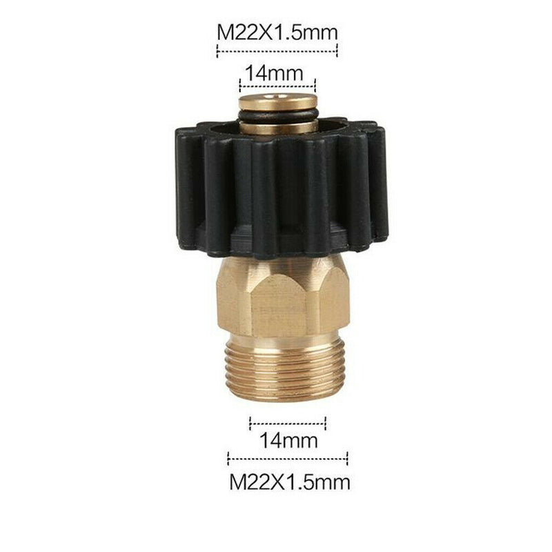 2pcs Garden Hose Quick Connector M22M x M22F Quick Connector Coupler