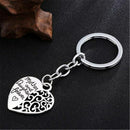 Mother and Daughter Forever Love Hollow Heart Key Ring Mother's Day Gift Ke