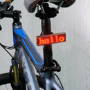 Leabike Usb Rechargeable Diy Led Bicycle Taillight Electronic Display Badge