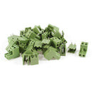 20 Pcs AC 300V 10A 5.08mm Pitch 2 Pin Screw Pluggable Terminal Block J2Q6