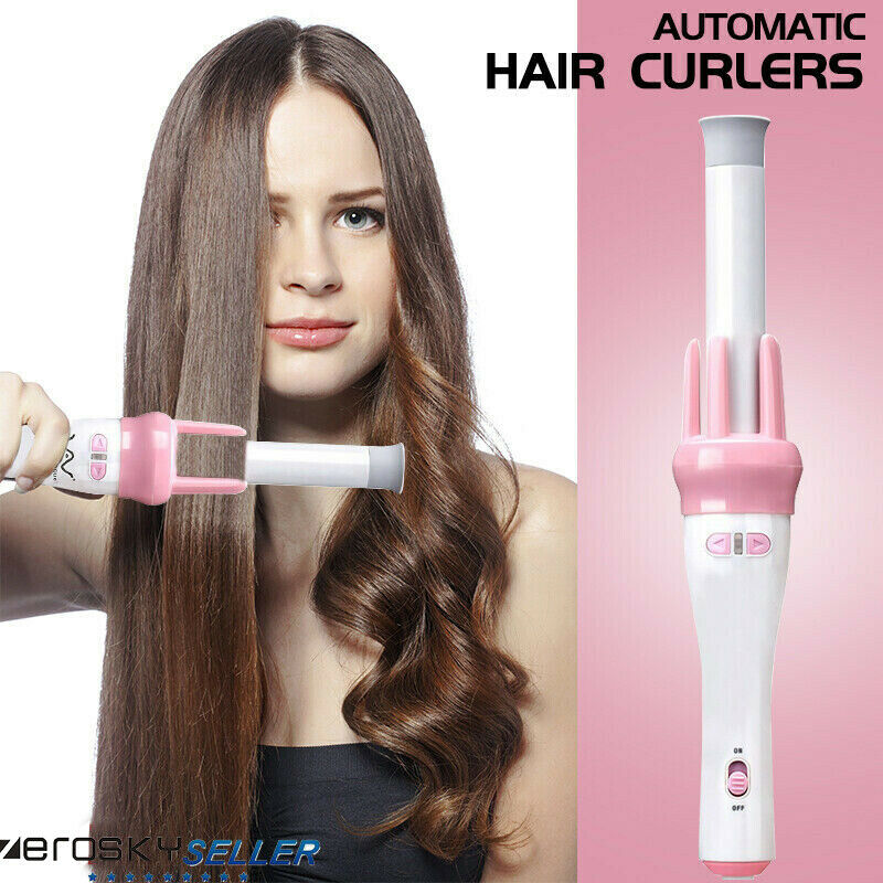 Automatic Wave Curl Electric Ceramic Hair Curler Rollers Curling Iron Heat Wand