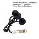 Acoustic Guitar 3 Transducer Ukulele Violin Pickup 6.35mm Piezo Music Instrument