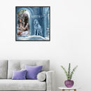 5D DIY Full Drill Diamond Painting Wolf Women Cross Stitch Embroidery Kit