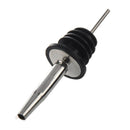 Srainless Steel Spout Wine Liquor Pourer Bottle Stopper L1N1