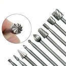 10x HSS Wood Router Bits Files Cutter Milling Engraving Rotary Tool Practi EAO