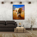 Painting By Numbers Kit DIY Animals Elephant Canvas Oil Art Picture Craft